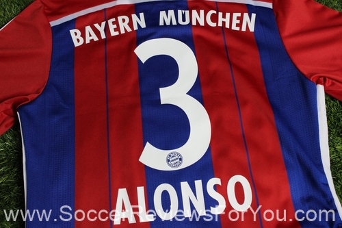 2014-15 Bayern Munich Alonso Home Soccer Jersey