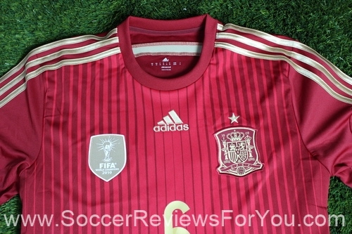 2014 Spain Home Iniesta Soccer/Football Jersey