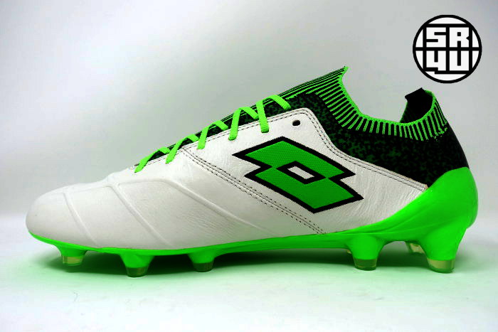 Lotto Stadio 100 ll FG White/Green Football Boots 