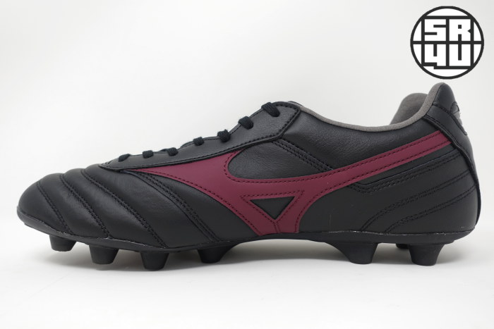 Football boots shoes Mizuno Cleats MEN Black Real leather Morelia 2020