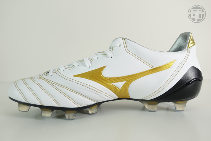 Mizuno Morelia Neo KL II MD Football Shoes Soccer Cleats White/Gold P1GA205450 