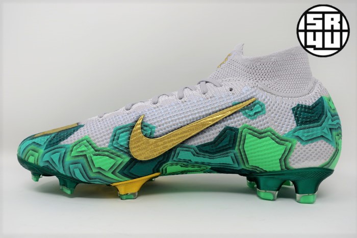 mbappe cleats black and green