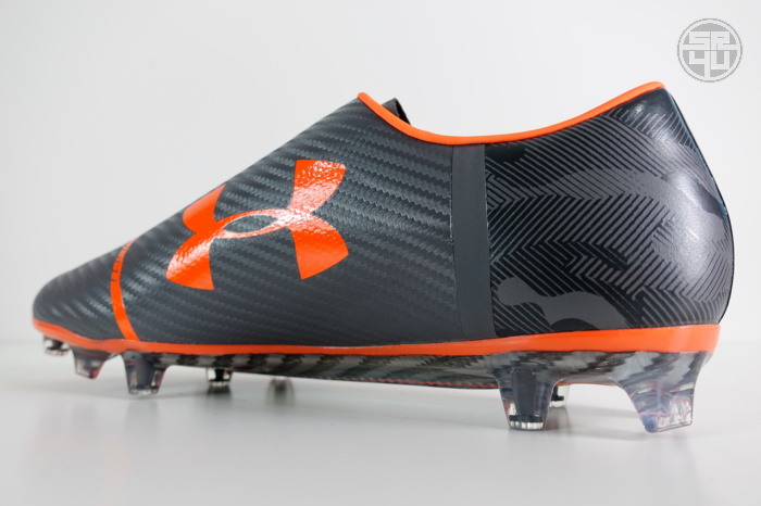 Under Armour Spotlight Graphite-Magma Orange Soccer-Football Boots 10