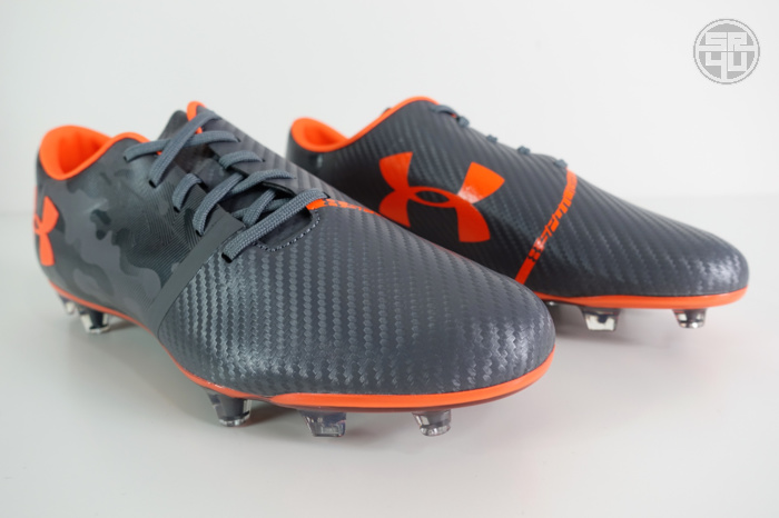 Under Armour Spotlight Graphite-Magma Orange Soccer-Football Boots 2