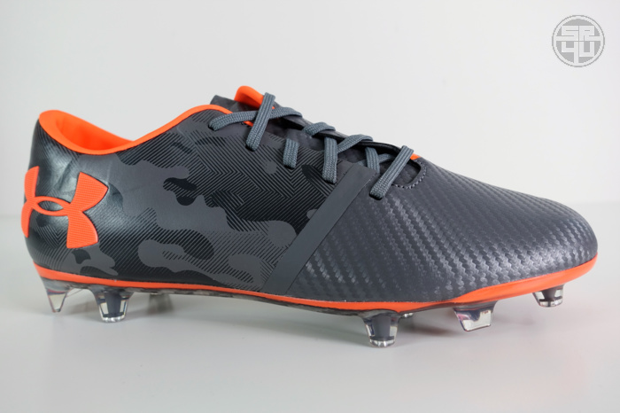 Under Armour Spotlight Graphite-Magma Orange Soccer-Football Boots 3