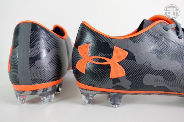 Under Armour Spotlight Graphite-Magma Orange Soccer-Football Boots 8