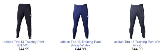 To Purchase a pair of Adidas Tiro 13 Training Pants CLICK HERE.