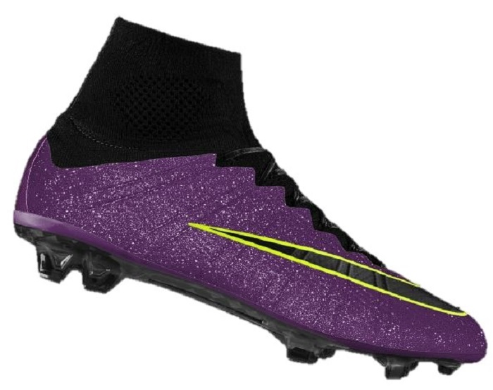 Nike iD Mercurial Superfly 4 in Bold Berry featuring the Gala Glimmer finish