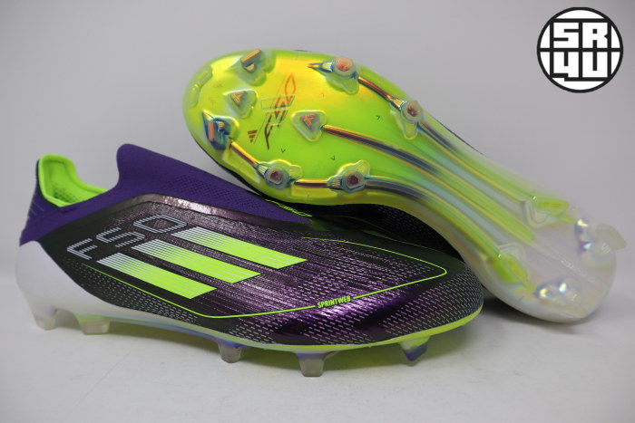 adidas Laceless F50 Elite Fast Reborn FG Purple Lucid Lemon