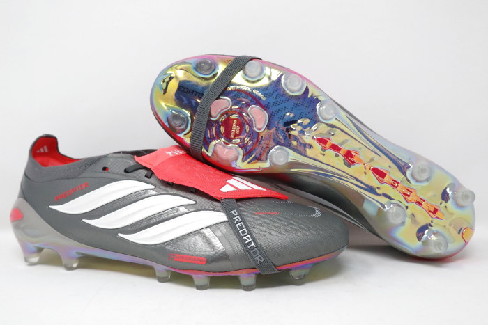 シューズ PREDATOR ELITE FT AG 26.5 adidas Predator 26 Elite FT AG Finishers Steel Review - Soccer